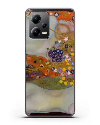 Чехол Водяные змеи (Климт Густав) силиконовый для Xiaomi Poco X5