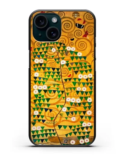 Чехол Панно для столовой дворца Стокле (Климт Густав) силиконовый для iPhone 15
