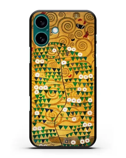 Чехол Панно для столовой дворца Стокле (Климт Густав) силиконовый для iPhone 16 Plus