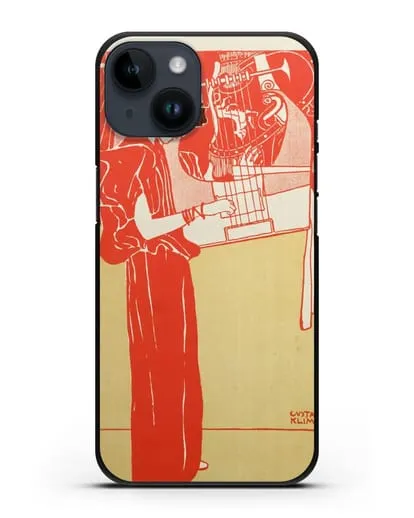 Чехол Музыка (Климт Густав) силиконовый для iPhone 14
