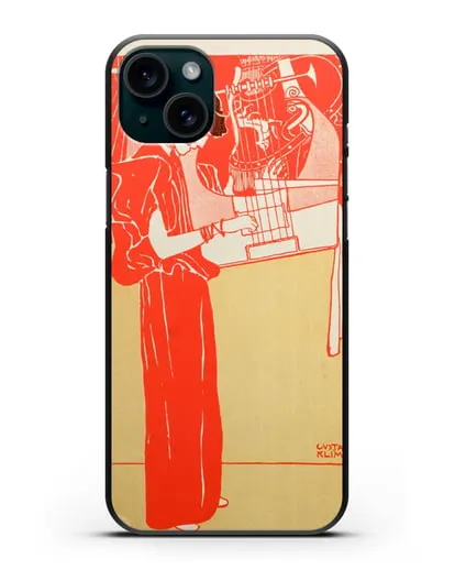 Чехол Музыка (Климт Густав) силиконовый для iPhone 15 Plus