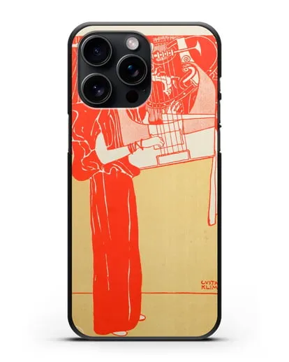 Чехол Музыка (Климт Густав) силиконовый для iPhone 15 Pro Max