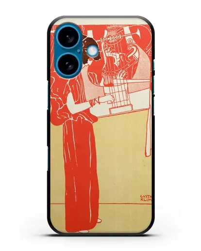 Чехол Музыка (Климт Густав) силиконовый для iPhone 16