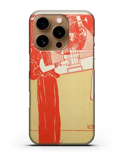 Чехол Музыка (Климт Густав) силиконовый для iPhone 16 Pro