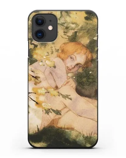 Чехол Девушка на солнце (Сомов Константин) силиконовый для iPhone 11
