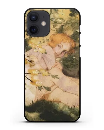 Чехол Девушка на солнце (Сомов Константин) силиконовый для iPhone 12 mini