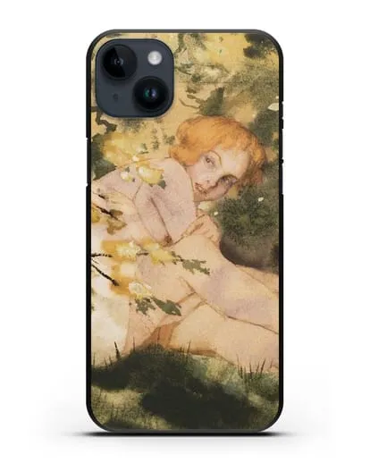 Чехол Девушка на солнце (Сомов Константин) силиконовый для iPhone 14 Plus