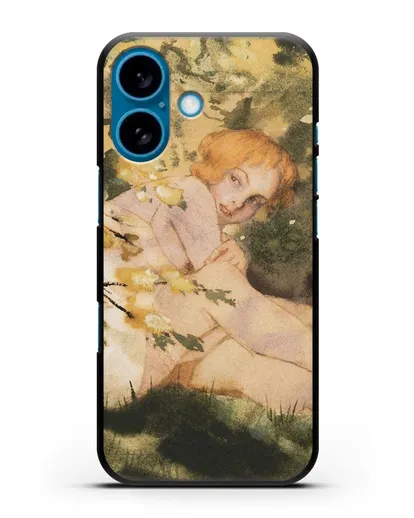 Чехол Девушка на солнце (Сомов Константин) силиконовый для iPhone 16