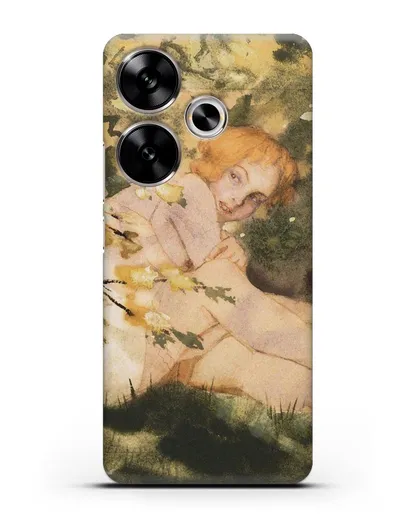 Чехол Девушка на солнце (Сомов Константин) силиконовый для Xiaomi Poco F6