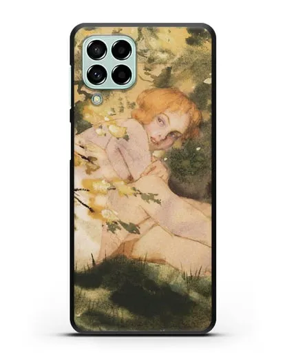 Чехол Девушка на солнце (Сомов Константин) силиконовый для Samsung Galaxy M53 [SM-M536]