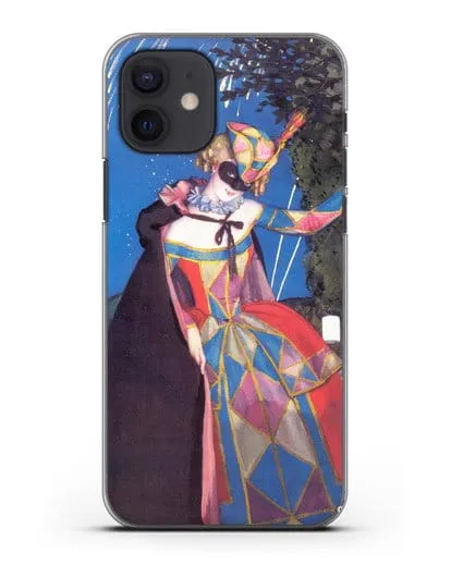 Чехол Язычок Коломбины (Сомов Константин) силиконовый для iPhone 12