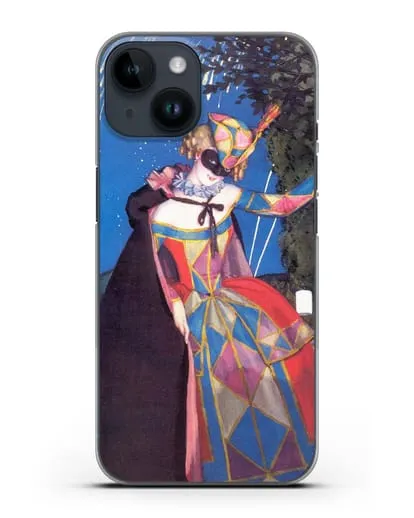 Чехол Язычок Коломбины (Сомов Константин) силиконовый для iPhone 14