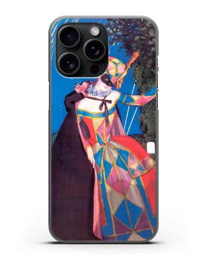 Чехол Язычок Коломбины (Сомов Константин) силиконовый для iPhone 15 Pro Max