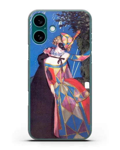 Чехол Язычок Коломбины (Сомов Константин) силиконовый для iPhone 16 Plus