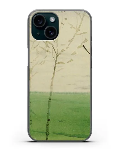 Чехол Весенний пейзаж (Сомов Константин) силиконовый для iPhone 15