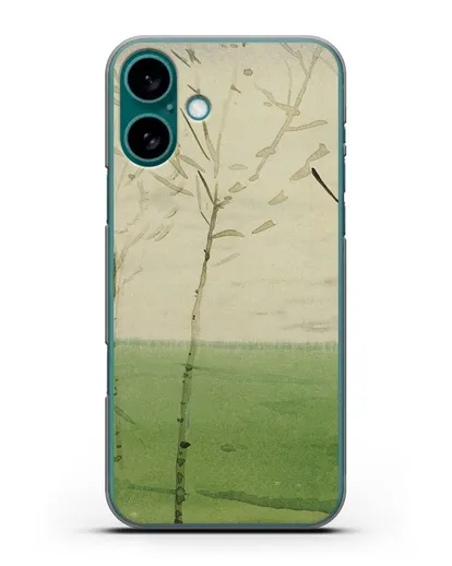 Чехол Весенний пейзаж (Сомов Константин) силиконовый для iPhone 16 Plus