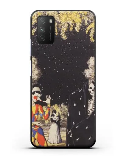 Чехол Арлекин и смерть (Сомов Константин) силиконовый для Xiaomi Poco M3