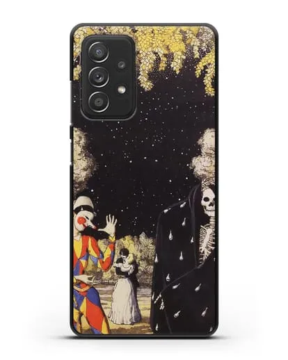 Чехол Арлекин и смерть (Сомов Константин) силиконовый для Samsung Galaxy A53