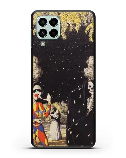 Чехол Арлекин и смерть (Сомов Константин) силиконовый для Samsung Galaxy M53 [SM-M536]