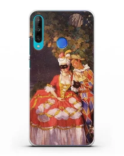 Чехол Арлекин и дама (Сомов Константин) силиконовый для Honor 9C