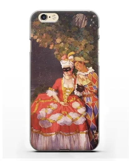 Чехол Арлекин и дама (Сомов Константин) силиконовый для iPhone 6