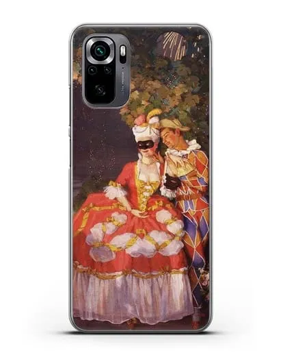 Чехол Арлекин и дама (Сомов Константин) силиконовый для Xiaomi Poco M5s