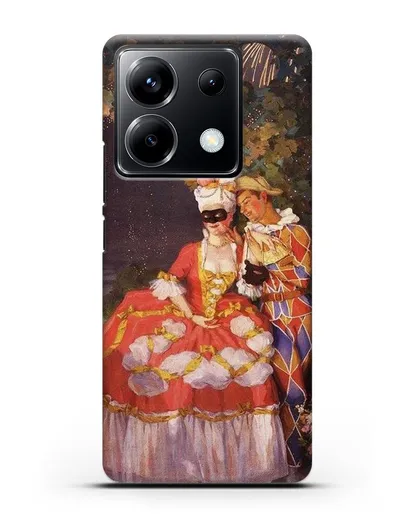 Чехол Арлекин и дама (Сомов Константин) силиконовый для Xiaomi Poco X6