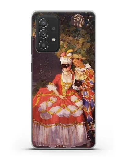 Чехол Арлекин и дама (Сомов Константин) силиконовый для Samsung Galaxy A53