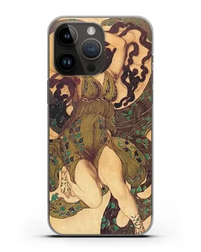 Чехол Эскиз костюма к балету нарцисс (Бакст Леон) силиконовый для iPhone 14 Pro Max