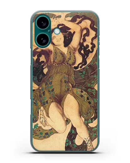 Чехол Эскиз костюма к балету нарцисс (Бакст Леон) силиконовый для iPhone 16 Plus