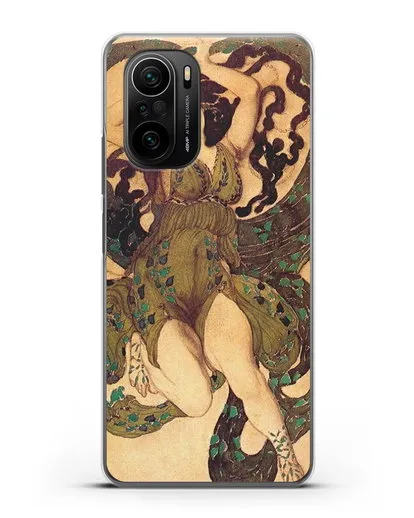 Чехол Эскиз костюма к балету нарцисс (Бакст Леон) силиконовый для Xiaomi Poco F3