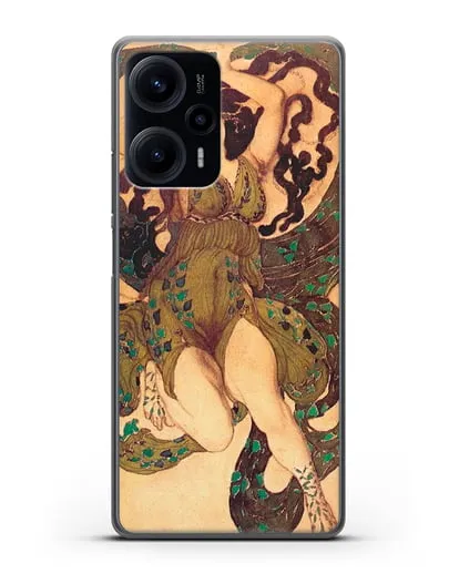 Чехол Эскиз костюма к балету нарцисс (Бакст Леон) силиконовый для Xiaomi Poco F5