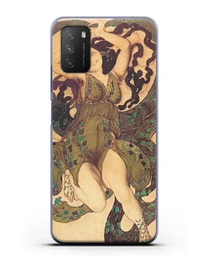 Чехол Эскиз костюма к балету нарцисс (Бакст Леон) силиконовый для Xiaomi Poco M3