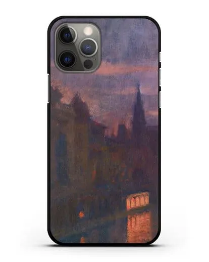 Чехол Вид с моста Инвалидов (Леви-Дюрмэ Люсьен) силиконовый для iPhone 12 Pro