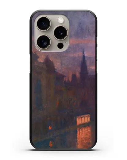 Чехол Вид с моста Инвалидов (Леви-Дюрмэ Люсьен) силиконовый для iPhone 15 Pro