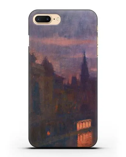 Чехол Вид с моста Инвалидов (Леви-Дюрмэ Люсьен) силиконовый для iPhone 8 Plus