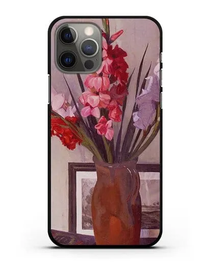 Чехол Натюрморт с гладиолусами (Валлоттон Феликс) силиконовый для iPhone 12 Pro