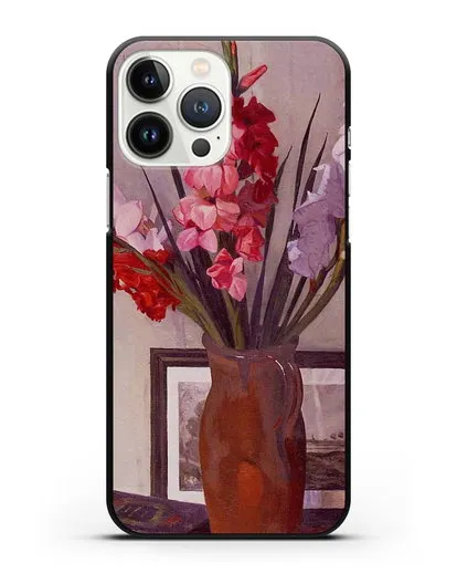Чехол Натюрморт с гладиолусами (Валлоттон Феликс) силиконовый для iPhone 13 Pro Max
