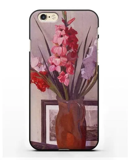 Чехол Натюрморт с гладиолусами (Валлоттон Феликс) силиконовый для iPhone 6