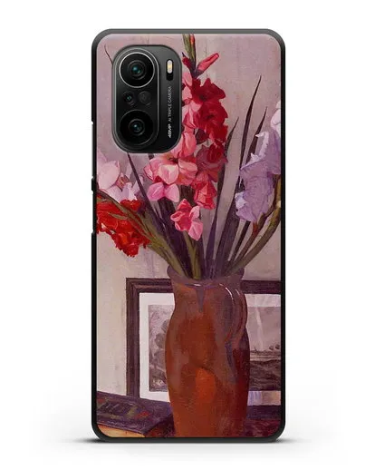 Чехол Натюрморт с гладиолусами (Валлоттон Феликс) силиконовый для Xiaomi Poco F3 Pro
