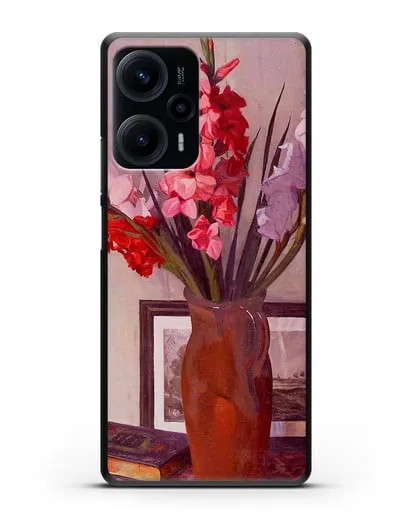 Чехол Натюрморт с гладиолусами (Валлоттон Феликс) силиконовый для Xiaomi Poco F5