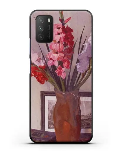 Чехол Натюрморт с гладиолусами (Валлоттон Феликс) силиконовый для Xiaomi Poco M3