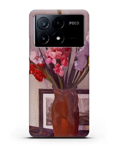 Чехол Натюрморт с гладиолусами (Валлоттон Феликс) силиконовый для Xiaomi Poco X6 Pro