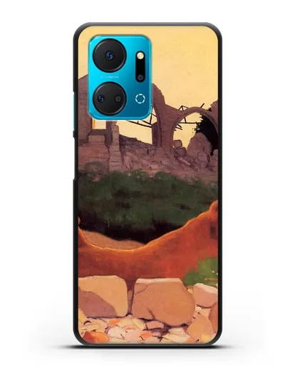 Чехол Церковь Суана в силуэте (Валлоттон Феликс) силиконовый для Honor X7a Plus
