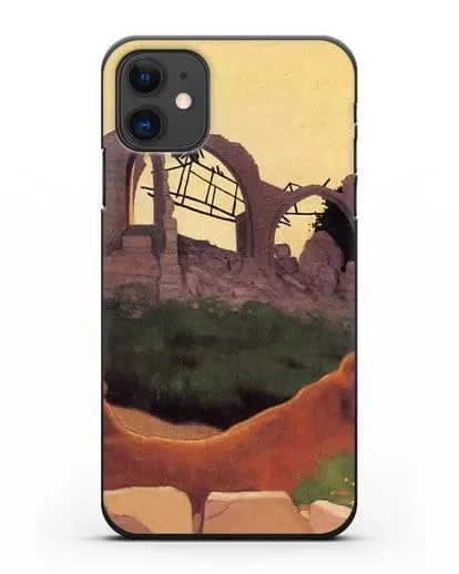 Чехол Церковь Суана в силуэте (Валлоттон Феликс) силиконовый для iPhone 11