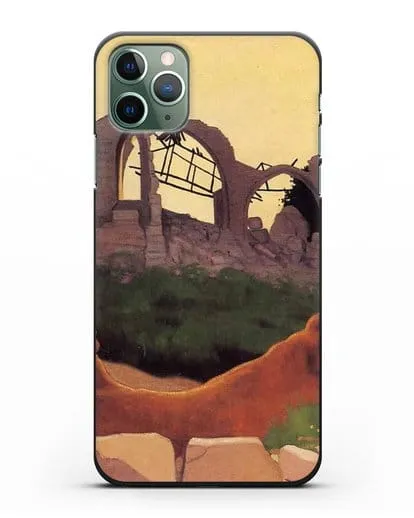 Чехол Церковь Суана в силуэте (Валлоттон Феликс) силиконовый для iPhone 11 Pro