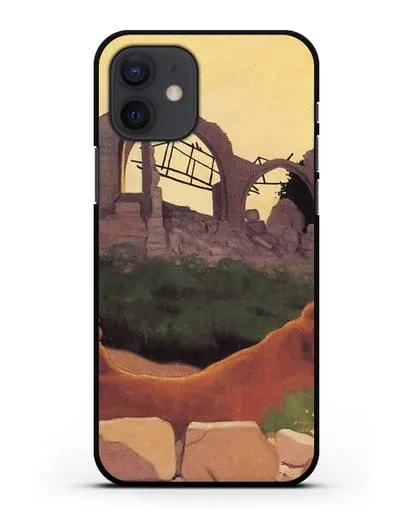 Чехол Церковь Суана в силуэте (Валлоттон Феликс) силиконовый для iPhone 12