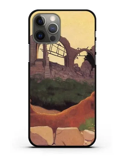 Чехол Церковь Суана в силуэте (Валлоттон Феликс) силиконовый для iPhone 12 Pro