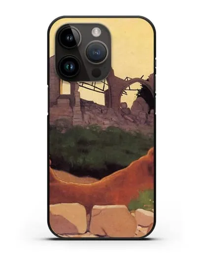 Чехол Церковь Суана в силуэте (Валлоттон Феликс) силиконовый для iPhone 14 Pro