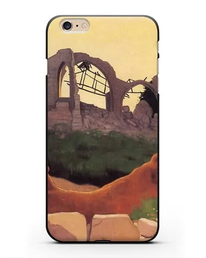 Чехол Церковь Суана в силуэте (Валлоттон Феликс) силиконовый для iPhone 6 Plus